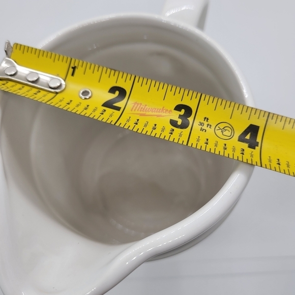 Vintage Country Blue Ribbon Goose Duck Ceramic Creamer Pitcher - Picture 10 of 10